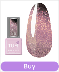 Gel polish TUFI profi PREMIUM Crystal Cat 01 Pink quartz 8 ml